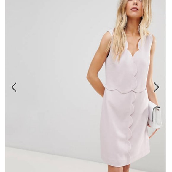 Ted Baker Dresses & Skirts - Ted Baker rebeyed Scallop Edge pink Dress 1 nwt